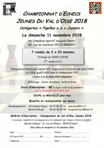 R�sultats du Chpt du Val d'Oise des Jeunes (de Pupilles � Juniors)
